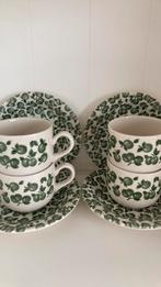 Vintage - EIT Engelse Ironstone groene appels set van 4, Antiek en Kunst, Ophalen of Verzenden