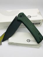 Civivi Conspirator C21006-2 Green Micarta, Blackwashed zakme, Ophalen of Verzenden, Nieuw