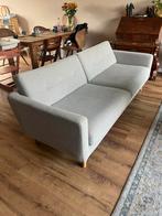 3 zits bank licht grijs/beige, Huis en Inrichting, Banken | Sofa's en Chaises Longues, Ophalen, Gebruikt, 75 tot 100 cm, 200 tot 250 cm