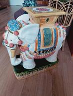 Vintage Aziatische keramiek planten tafel olifant XXL, Antiek en Kunst, Ophalen of Verzenden