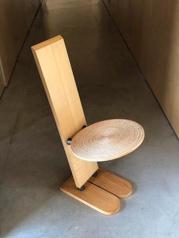 Uniek sale design stoel hout Gigi Sabadin model Pala Italy beschikbaar voor biedingen