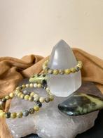 Lizardiet serpentijn beschermt magie hoge trilling kundalini, Ophalen of Verzenden, Nieuw, Groen, Met edelsteen