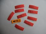 NR 58 : 10 haarspeldjes recht 5 cm oranje polkadot, Kinderen en Baby's, Kinderkleding | Maat 92, Ophalen of Verzenden, Nieuw, Meisje