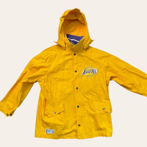 Vintage NBA 80s 90s Lakers jack basketbal retro heren jas, Sport en Fitness, Basketbal, Zo goed als nieuw, Kleding, Ophalen of Verzenden