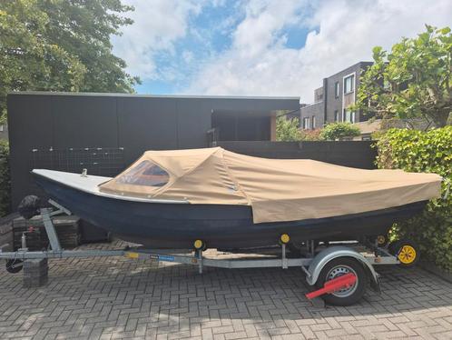 Roodnat vlet 520 sloep, Watersport en Boten, Sloepen, Gebruikt, Tot 10 pk, 3 tot 6 meter, Buitenboordmotor, Benzine, Polyester