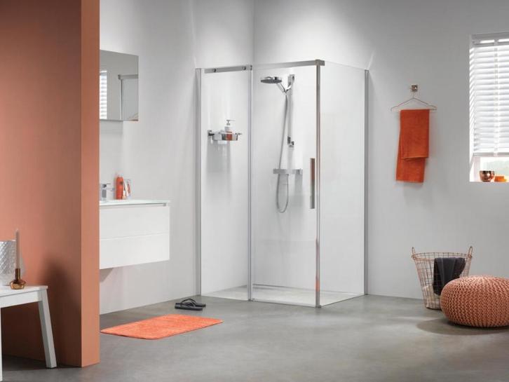 Sealskin Slider douche schuifdeur met zijwand, 120x90cm, Doe-het-zelf en Verbouw, Sanitair, Nieuw, Douche, Glas, Ophalen