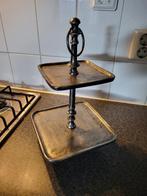 Etagere donker/zilver kleurig, Huis en Inrichting, Ophalen of Verzenden, Zo goed als nieuw