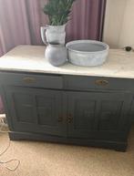 Kastje met marmer blad, opgeknapt, Ophalen, Overige materialen, 100 tot 150 cm, Zo goed als nieuw