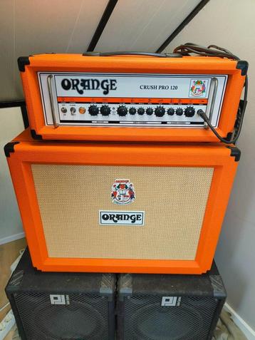 Orange Crush Pro 120 gitaarversterker met PPC12 OB 2x12 cabi beschikbaar voor biedingen