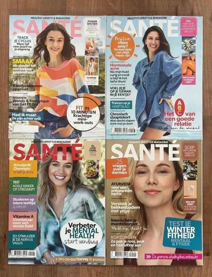 SANTÉ - Healthy Lifestyle magazine - 7 exemplaren, Boeken, Tijdschriften en Kranten, Nieuw, Lichaam en Geest, Ophalen of Verzenden