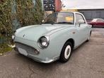 Nissan Figaro in Lapis Grey, Pale Aqua en Emerald Green, Auto's, Nissan, Automaat, Elektrische ramen, Cabriolet, Blauw
