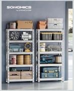 Industriële Zware Stellingkast set van 2 Grijs 75x30x150cm, Ophalen of Verzenden, Nieuw