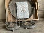 Set van 2 decoratieve kandelaars, Ophalen of Verzenden, Zo goed als nieuw, Metaal, Kandelaar