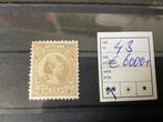 Nvph 43 postfris, Postzegels en Munten, Postzegels | Nederland, Verzenden, T/m 1940, Postfris
