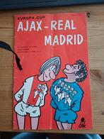 Ajax - Real Madrid Europa Cup 1973 Programma, Ophalen of Verzenden, Gelezen