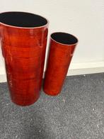 Set van 2 decoratieve vazen, Huis en Inrichting, Woonaccessoires | Vazen, Overige materialen, Ophalen of Verzenden, Zo goed als nieuw