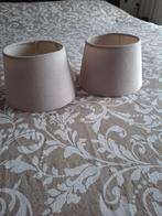 2 lampen kapjes. Taupe., Ophalen, Zo goed als nieuw, Rond, Minder dan 25 cm