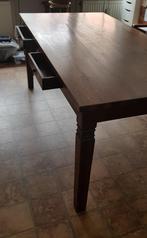 Te koop koloniale eetkamer- en salontafel, Ophalen, Gebruikt, Koloniaal, Teakhout