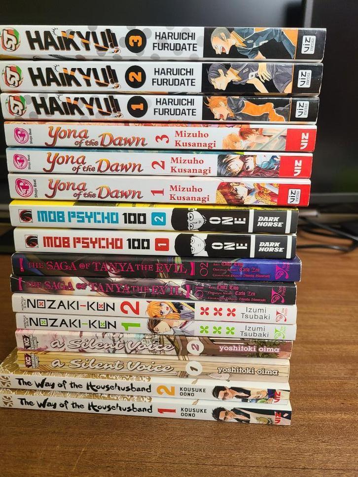 Verschillende manga series (2/3 delen per serie), Boeken, Stripboeken, Zo goed als nieuw, Meerdere stripboeken, Ophalen of Verzenden