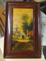 Klassiek schilderij gesigneerd J v.Ginkel, Ophalen of Verzenden
