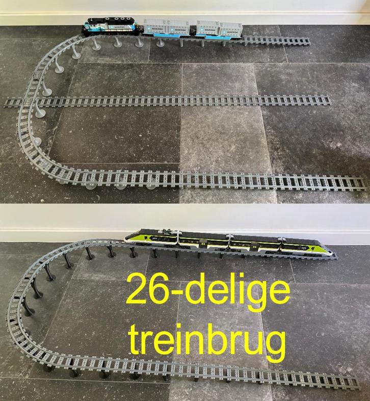 Custom made 26-delige Lego treinbrug, Kinderen en Baby's, Speelgoed | Bouwstenen, Nieuw, Ophalen of Verzenden