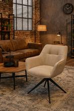 Eetkamerstoel Gasly Beige Velvet €149,- Direct/Leverbaar