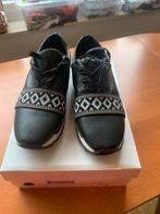 Post Xchange Nappa Leren Sneakers - Maat 39, zgan, Zwart, Post Xchange, Ophalen of Verzenden, Sneakers of Gympen