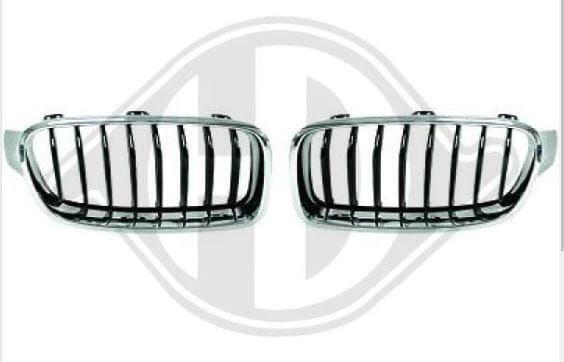 Design Grille Chrome en zwarte spijlen nieuw BMW 3 serie F30, Auto-onderdelen, Overige Auto-onderdelen, BMW, Nieuw, Ophalen of Verzenden