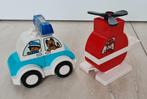 Lego DUPLO10957 brandweerhelikopter en politiewagen., Duplo, Zo goed als nieuw, Verzenden