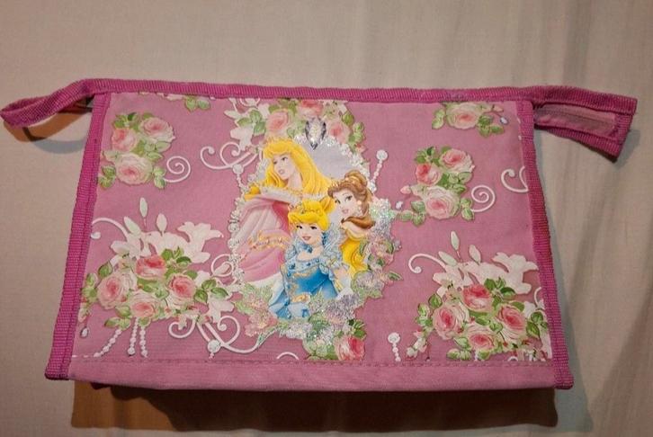 Disney Princess Toilettas, Sieraden, Tassen en Uiterlijk, Toilettassen, Gebruikt, Meisje, Roze, Ophalen of Verzenden