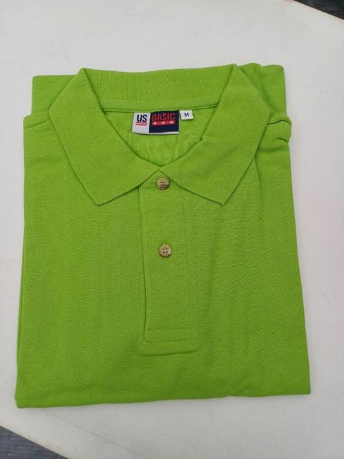 Polo Shirt Appel Groen - US BASIC maat M NIEUW, Kleding | Heren, Polo's, Nieuw, Maat 48/50 (M), Groen, Ophalen of Verzenden
