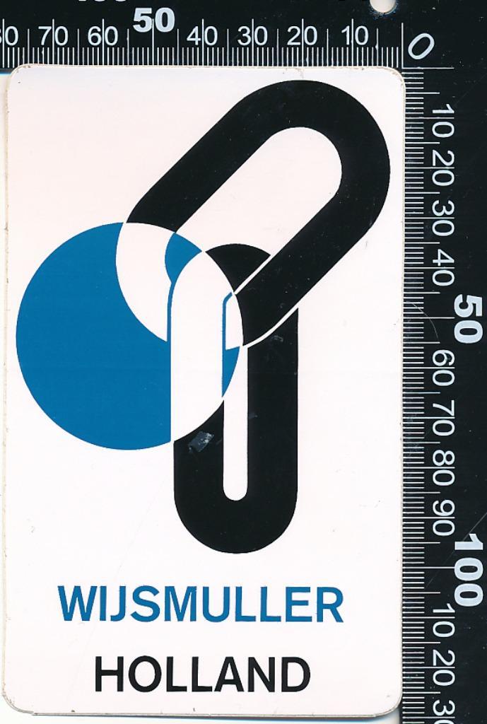 Sticker: Wijsmuller - Holland, Verzamelen, Stickers, Zo goed als nieuw, Bedrijf of Vereniging, Ophalen of Verzenden