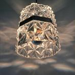 Vintage chrome met plexiglas hanglamp, jaren 70's., Gebruikt, Ophalen of Verzenden, Hillebrand, Minder dan 50 cm