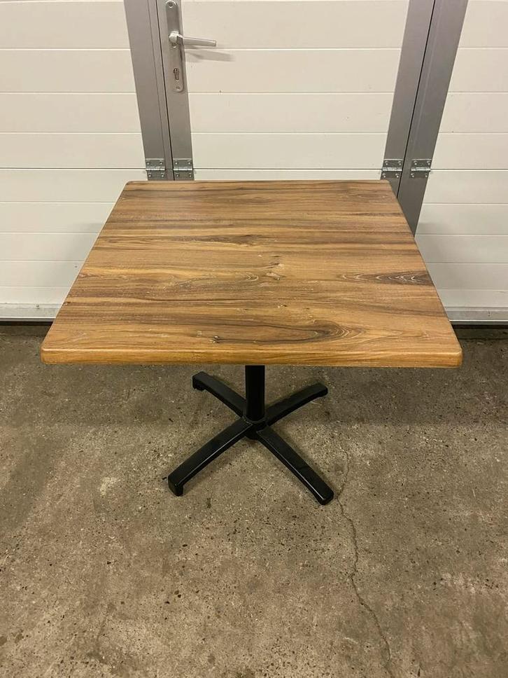 2 horeca terrastafels 80x80 werzalit outdoor inklapbaar, Tuin en Terras, Tuinmeubel-accessoires, Zo goed als nieuw, Ophalen