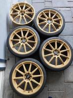 Rota Tarmac 2 18inch / BBS Goud Poedercoat / 5x100 / Impreza, Auto-onderdelen, Banden en Velgen, Ophalen, 18 inch, Banden en Velgen
