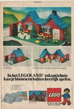 Retro reclame 1980 Lego stratenplaten vakantiehuisje, Verzamelen, Retro, Verzenden, Overige typen