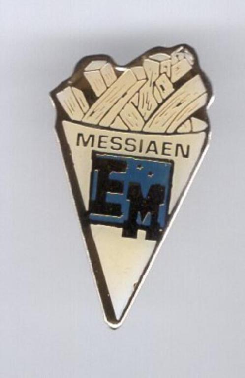 Messiaen EM puntzak patat/ friet PIN ( BLAD5_531 ), Verzamelen, Speldjes, Pins en Buttons, Zo goed als nieuw, Speldje of Pin, Merk