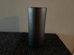 NIEUW Matzwarte vaas, recht model, 25 cm hoog, Overige materialen, Zwart, Nieuw, Ophalen of Verzenden
