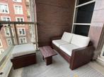 Houten tuinset/ loungeset incl bank, tafel, poef, kussens!, Tuin en Terras, Tuinsets en Loungesets, Ophalen, Gebruikt, Hout, Bank
