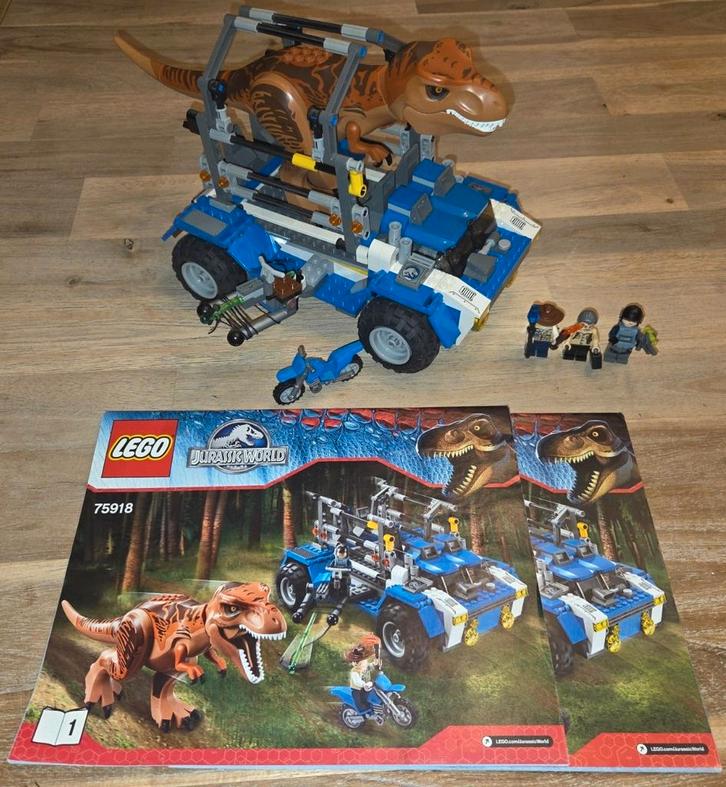 Lego Jurassic world Park 75918 Dino T-Rex Tracker, Kinderen en Baby's, Speelgoed | Duplo en Lego, Gebruikt, Lego, Complete set