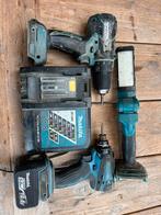 Makita Gereedschap Set - Boormachine, Accu, Lamp, Boormachine, Gebruikt, Variabele snelheid, Ophalen of Verzenden