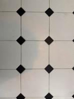 Octagon tegels wit/zwart - 1m2 + tussentegels, Ophalen, Keramiek, Nieuw, 20 tot 40 cm