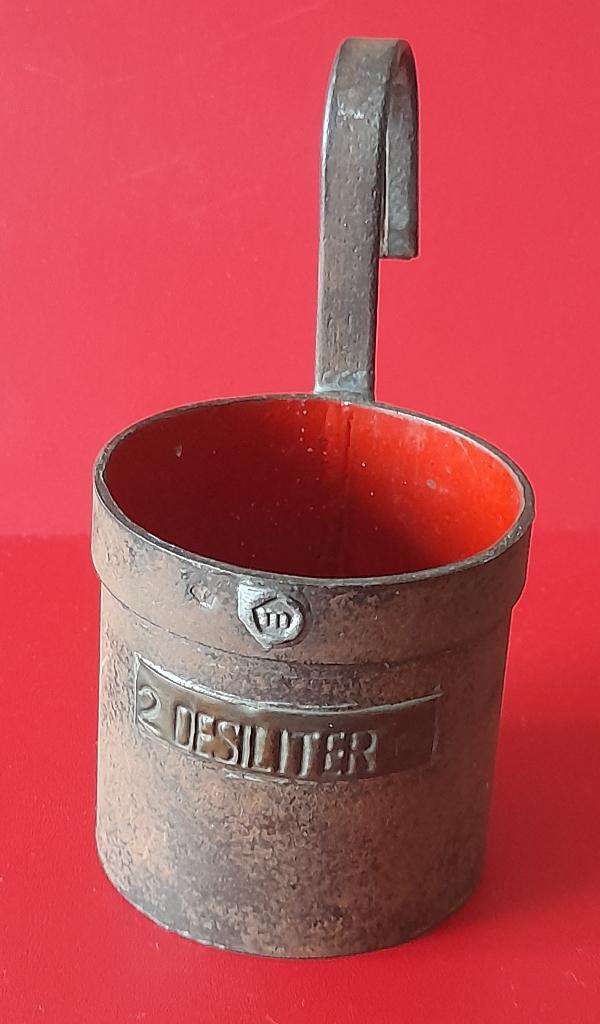 maatbeker 2 deciliter, Antiek en Kunst, Curiosa en Brocante, Ophalen of Verzenden