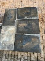 60x40 terras tegels antraciet., Tuin en Terras, Ophalen, Zo goed als nieuw, Hout