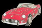 Ferrari type 250 pin- grote maat rood emaille, Verzenden, Nieuw, Transport, Speldje of Pin