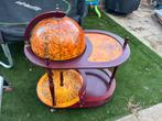 Teab. Wereldbol Bar - Vintage Stijl, Huis en Inrichting, Tafels | Salontafels, Ophalen, Gebruikt, Rond, 50 tot 100 cm