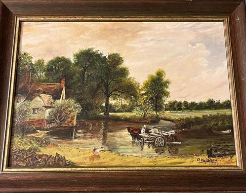 Schilderij, Huis en Inrichting, Woonaccessoires | Schilderijen, Tekeningen en Foto's, Zo goed als nieuw, Schilderij, Minder dan 50 cm