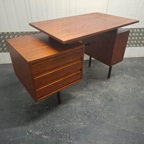 Vintage houten bureau, Huis en Inrichting, Bureaus, Gebruikt, Bureau, Ophalen
