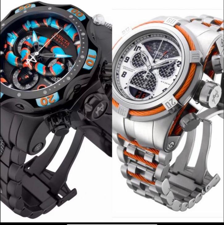 Swiss Quartz Invicta Bolt Zeus 16315- invicta King Coral Sna, Sieraden, Tassen en Uiterlijk, Horloges | Heren, Nieuw, Overige merken