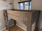 Steigerhouten hoogslaper matrasmaat 200x80, Ophalen, Zo goed als nieuw, Hoogslaper